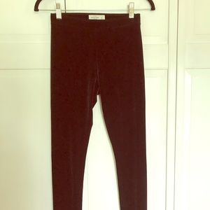 Abercrombie black velour leggings